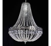 Dove Mill Lighting Chandelier Style Clear Acrylic Chrome Ceiling Light Shade Easy Fit Pendant