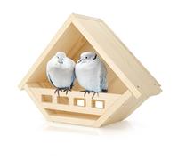 Dove Nesting Box, Wood Dove Bird House, Waterproof Bird Houses for Outside, Pigeon Nest Fits for Small to Medium-Sized Birds, Safe Backyard Birding Supplies, Garden Decor (Natural)