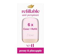 Dove No. 41 Peony & Pineapple Anti-Perspirant Starter Kit antiperspirant stick with 72h odour protection, with Dove's signature care, dermatologically tested 1 x case, 1 x 35 ml refill - Pack of 6