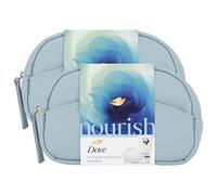 Dove Nourish On The Go Essential with Original Beauty Bar 90 g and Essential Care Body Love Hand Cream 75 ml 2 Pieces Gift Set for Her with Beauty Bag,2pk