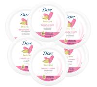 Dove Nourishing Body Care Face Hand and Body Beauty Cream for Normal to Dry Skin Lotion for Women with 24Hour Moisturization 6Pack 507 Oz Each Jar