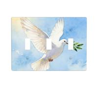 Dove Olive Branch 3 Gang Switch Plate Cover-Unbreakable Polycarbonate Wall Plate, Heat Resistant Toggle Switch Decor for Home