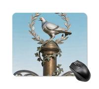 Dove on Ivy Column Mouse Pad Square Laptop Mouse Mat Cute Computer Mousepad Keyboard Pad Non-Slip Desk Pads for Gaming Office Work Home 25 * 30cm