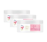 Dove One Cream Face Light Hydrating Care, Hands & Body Moisturiser 3x250ml