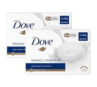 Dove Orginal Beauty Cream Bar 3 in 1 Cleanses, Moisturises and Nourishes Sulphate-Free Bath Soap for Soft and Smooth Skin, Suitable for Daily Use, 2 Pack (4x90g)