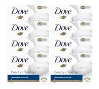 Dove Orginal Beauty Cream Bar 3 in 1 Cleanses, Moisturises and Nourishes Sulphate-Free Bath Soap for Soft and Smooth Skin, Suitable for Daily Use, 8x90g