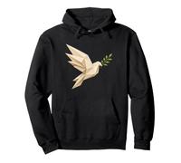 Dove Origami Anti-War Ceasefire Olive Branch Peace Pullover Hoodie