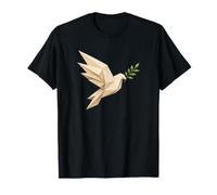 Dove Origami Anti-War Ceasefire Olive Branch Peace T-Shirt