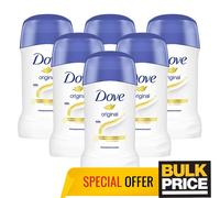 Dove Original Antiperspirant Stick 48-Hour Sweat and Odor Protection Bulk 6-Pack