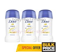 Dove Original Deodorant Antiperspirant Stick 48H Odor Protection 40ml 3-Pack
