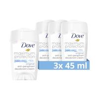 Dove Original Women's Antibacterial Deodorant Stick, Maximum Effective 48 Hour Protection, Dermatologically Tested Formula (3 x 45 ml)