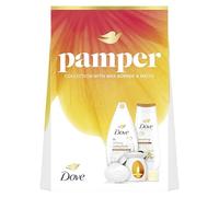 Dove Pamper Collection Gift Set body wash, bath soak, beauty bar, wax burner & melts perfect gifts for her 3 piece
