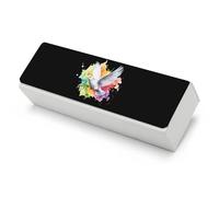 Dove Peace Symbol Watercolor Funny Glasses Case Hard Shell Eyeglasses Case Protector with Cleaning Cloth for Women Men