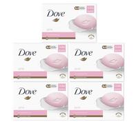 Dove Pink Moisturising Beauty Cream Bar 3 in 1 Cleanses, Moisturises and Nourishes Soap for Soft, Smooth Skin Vegan, Crealty Freee and Dermatologically Tested Beauty Soap 2x90g, 5 Pk