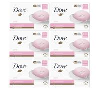 Dove Pink Moisturising Beauty Cream Bar 3 in 1 Cleanses, Moisturises and Nourishes Soap for Soft, Smooth Skin Vegan, Crealty Freee and Dermatologically Tested Beauty Soap 2x90g, 6 Pk