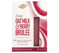 Dove, Plant Milk Cleansing Bar Soap, Oat Milk & Berry Brulee, 5 oz