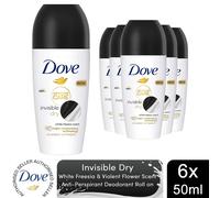 Dove Powder Soft Roll On Antiperspirant w/ 48H Long Lasting Fresh Fragrance,50ml