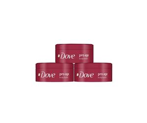 Dove Pro Age 'body Butter' Nourishing Body, 3X250Ml In Maroon Maroon One Size