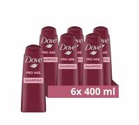Dove Pro Age Shampoo leaves hair up to 2 x stronger for brittle hair 6x 400ml