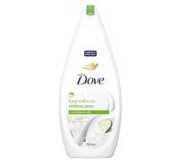 Dove Refreshing Shower Foam, Dermo-Natural Moisturiser, Cucumber and Green Tea, 1/4 Moisturiser, Dermatologically Tested, Shower Gel for Men and Women, 100% Recycled Bottle* 750