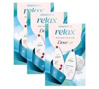 DOVE Relax Body Wash Collection Gift Set 2 piece, Pack of 3