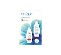 Dove Relax Duo 'gift Set' Velvet Glow & Nourishing Body Wash In White White 3 Pack