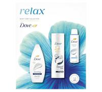 Dove Relax Trio Gift Set for Women with Hydrating Bodywash, Nourishing Body Lotion & Classic Antiperspirant Deodorant - Complete Self-Care Bundle Skincare Gift