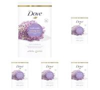 Dove Relaxing Care Lavender & Chamomile Bath Salts with Skin-Natural moisturisers to Relax Your Mind & Body, Leaving Your Skin Smooth & Soft 900 g (Pack of 5)