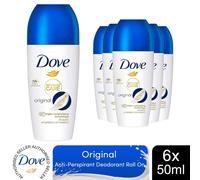 Dove Roll On Deo Go Fresh Original 72H Lasting Women's Anti-Perspirant 50ml, 6pk