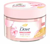 Dove Sakura Body Scrub with Niacinamide, Gentle Exfoliating Beads, 280g