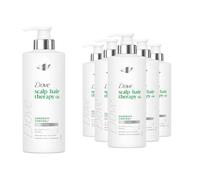 Dove Scalp + Hair Therapy Dandruff Control Conditioner 250ml, 6 Pack - Smoothness and Flake Free Formula with Salicylic Acid and Piroctone Olamine, Clinically Proven Scalp Care for Healthy Hair