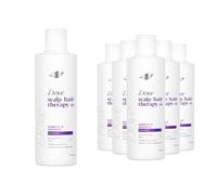 Dove Scalp+ Hair Therapy Density and Growth Shampoo 250ml, 6 Pack - Strengthening Anti Fall Formula with Amino Complex and Biotin for Visibly Thicker and Fuller Looking from Root to Tip