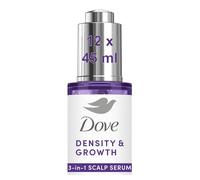 Dove scalp + hair therapy Density & Growth 3-in-1 Scalp Serum hair treatment for up to 10,000 more hairs in 12 weeks 45 ml - Pack of 12