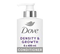 Dove scalp + hair therapy Density & Growth Conditioner hair care with Amino Complex, Zinc and Biotin for up to 90% less hair fall 400 ml - Pack of 6