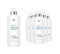 Dove Scalp + Hair Therapy Soothing Hydration Conditioner 400ml, 6 Pack - Weightless Moisture with Hyaluron-Complex and Pharma-Grade Glycerin, Softens and Hydrates Dry Scalp and Hair from Root to Tip