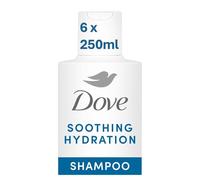 Dove Scalp + Hair Therapy Soothing Hydration Shampoo hair care with Hyaluron-Complex and Pharma-Grade Glycerin for up to 100 hours of hydrated hair 250 ml - Pack of 6