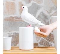 Dove Shape Automatic Soap Dispenser, Touchless Hand Soap Dispenser, 300ml/10oz (white)