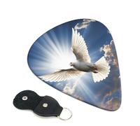Dove Sky Guitar Picks 6-Pack - Pick Set (0.46mm / 0.71mm / 0.96mm) Suitable For Guitar And Ukulele Playing