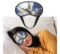 Dove Sky Sleep Mask Women Men Soft Comfortable Eye Mask Shade Cover with Adjustable Strap for Travel Yoga Nap Sleeping