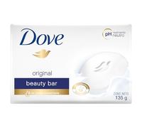 Dove Soap Beauty Cream Bar Gentle Cleanser for Softer and Smoother Skin with 1/4 Moisturizing Cream White More Moisturizing than Bar Soap, 135g, 12 Bars