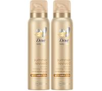 Dove Summer Revived Light to Medium Gradual Self Tan Body Mousse 1 Tanning Mousse For a Natural-Looking Self Tan Gradual Tanner For All Skin Types 150 ml (Pack of 2)