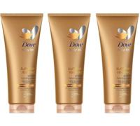 Dove Summer Revived Self-Tanning Body Lotion for Light to Medium Skin Tones, Nourishing and Self-Tanning Body Lotion, Light Brown Skin Tone, 200 ml (Pack of 3)