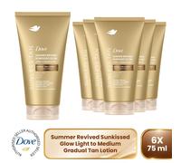 Dove Summer Revived Tanning Lotion 75ml- 1/3/6/12 Pack, For Sunkissed Glow