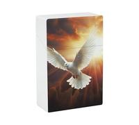 Dove Sun Art Cigarette Case Stylish Plastic Cigarette Holder Box for Women Men Portable Crush-Proof Cigarette Organizer