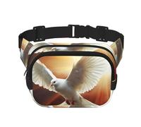 Dove Sun Art Fanny Pack Adjustable Crossbody Bag Large Waist Bag Travel Belt Bag Unisex Bum Bag