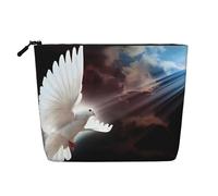 Dove Sun Art Patterned Women's Cosmetic Bag, Single Layer Toiletry Bag, Suitable for Daily Storage, Travel, and Business Trips.