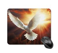 Dove Sun Art Square Mouse Pads Non-Slip Rubber Base Mouse Mat Cute Mousepad Funny Computer Desk Accessories for Office Home Gaming Work 20 * 25cm