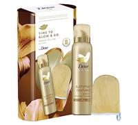 Dove Time to Glow and Go Gradual Self-Tan Gift Set with a tan applicator mitt perfect gifts for her 1 piece