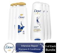 Dove Women's Nutritive Solutions Intensive Repair 'Conditioner', 3x350ml in White Dove White