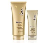 Dove Unilever Derma Spa Body Lotion, 200ml with Face Cream Summer Revived Fair to Medium, 75ml, 2 Piece Set